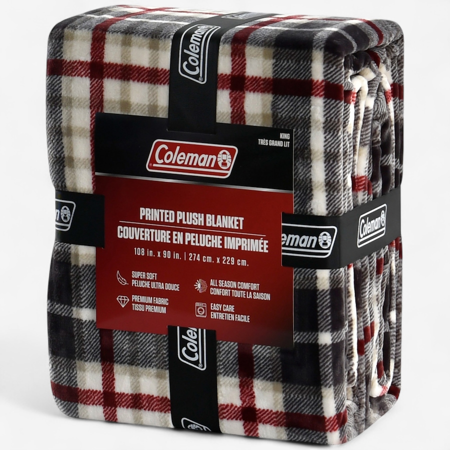 Image 120566_ALTMORE2.jpg, Product 120-566 / Price $39.88, Coleman Plaid Plush Blanket from Coleman on TSC.ca's Home & Garden department
