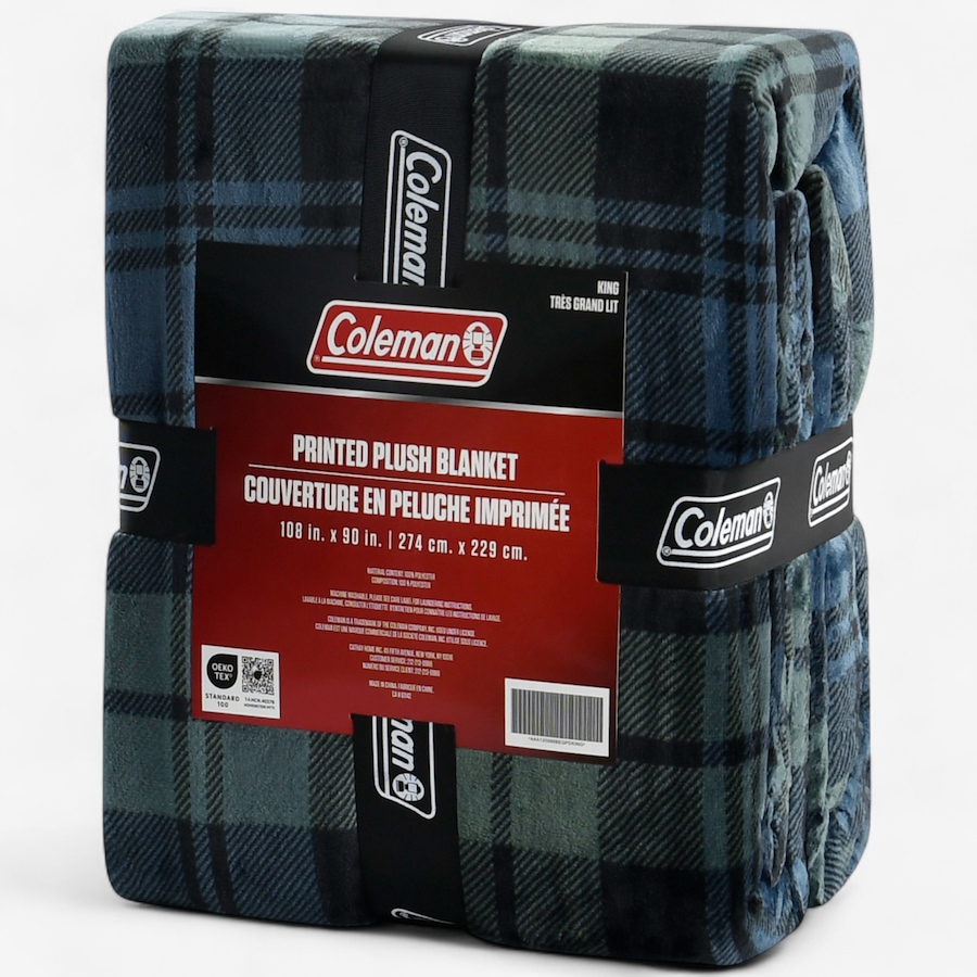 Image 120566_ALTMORE4.jpg, Product 120-566 / Price $39.88, Coleman Plaid Plush Blanket from Coleman on TSC.ca's Home & Garden department