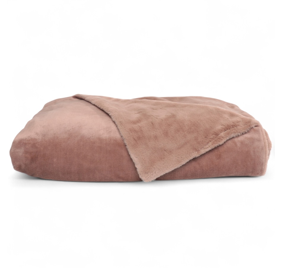 Image 120576_PBLO.jpg, Product 120-576 / Price $39.99, Home Suite Luxury Solid Rabbit Faux Fur Throw from Home Suite on TSC.ca's Home & Garden department