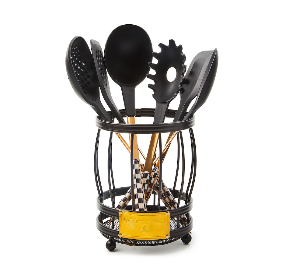 Image 120577_CRYCK.jpg, Product 120-577 / Price $240.00, MacKenzie-Childs Utensil Caddy Set from MacKenzie Childs on TSC.ca's Kitchen department