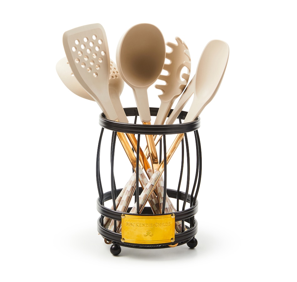 Image 120577_MOCCK.jpg, Product 120-577 / Price $240.00, MacKenzie-Childs Utensil Caddy Set from MacKenzie Childs on TSC.ca's Kitchen department