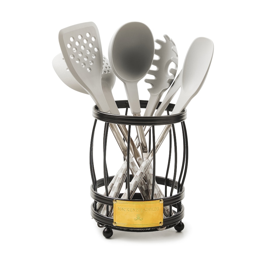 Image 120577_STLCK.jpg, Product 120-577 / Price $240.00, MacKenzie-Childs Utensil Caddy Set from MacKenzie Childs on TSC.ca's Kitchen department