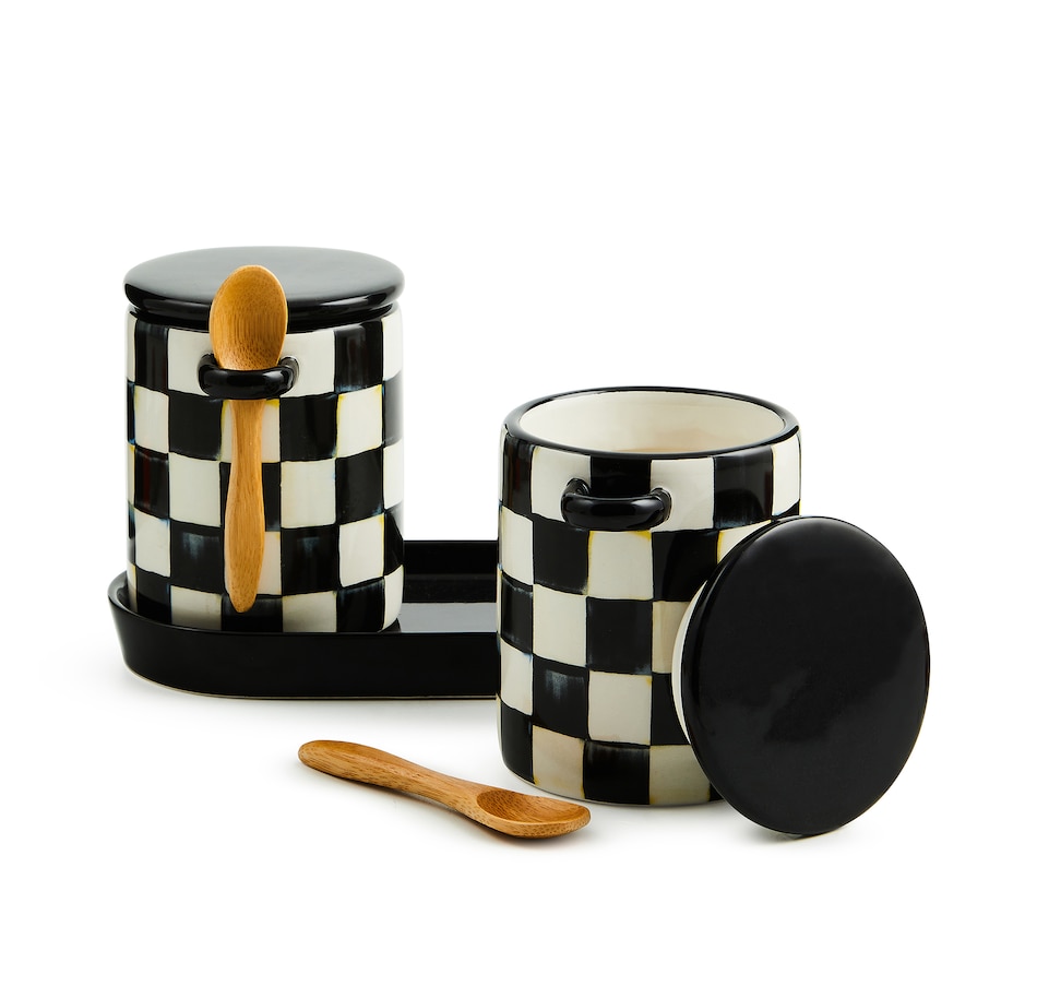 Image 120579_ALTMORE1.jpg, Product 120-579 / Price $86.00, MacKenzie-Childs Farmhouse Canister (set of 2) from MacKenzie Childs on TSC.ca's Kitchen department