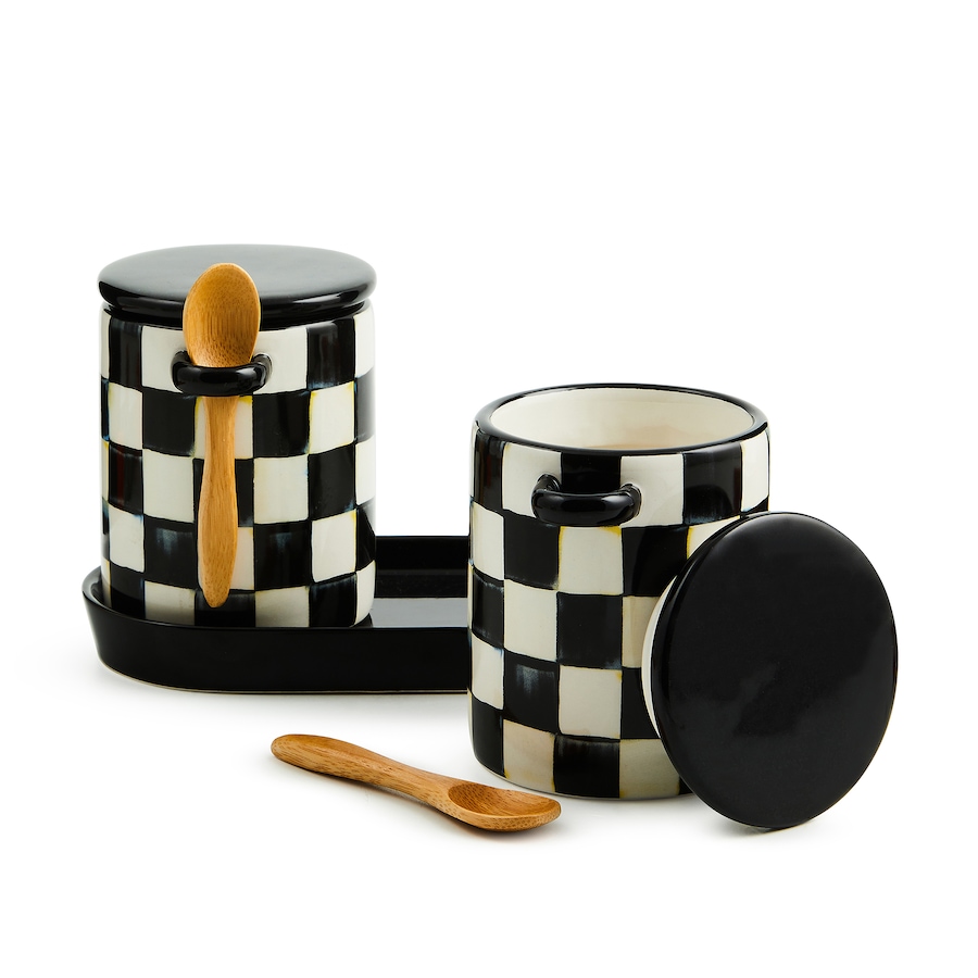 Image 120579_ALTMORE1.jpg, Product 120-579 / Price $86.00, MacKenzie-Childs Farmhouse Canister (set of 2) from MacKenzie Childs on TSC.ca's Kitchen department