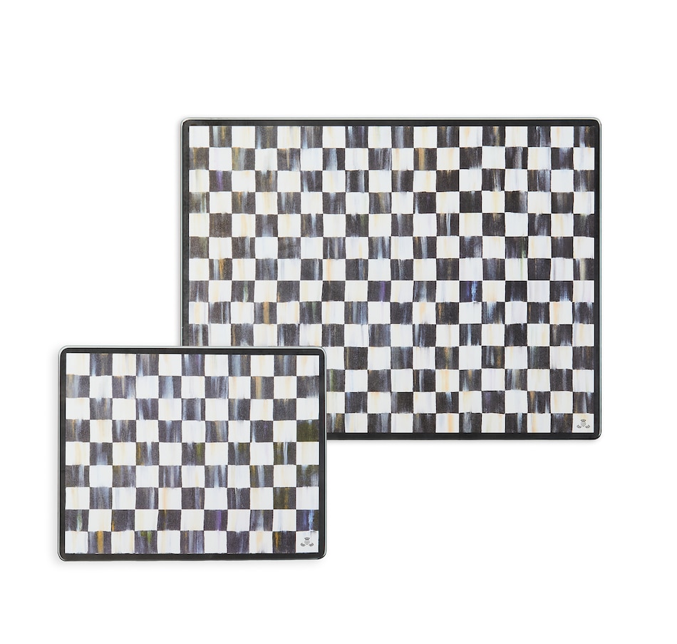 Image 120581_CRYCK.jpg, Product 120-581 / Price $86.00, MacKenzie-Childs Tempered Glass Cutting Board (set of 2) from MacKenzie Childs on TSC.ca's Kitchen department