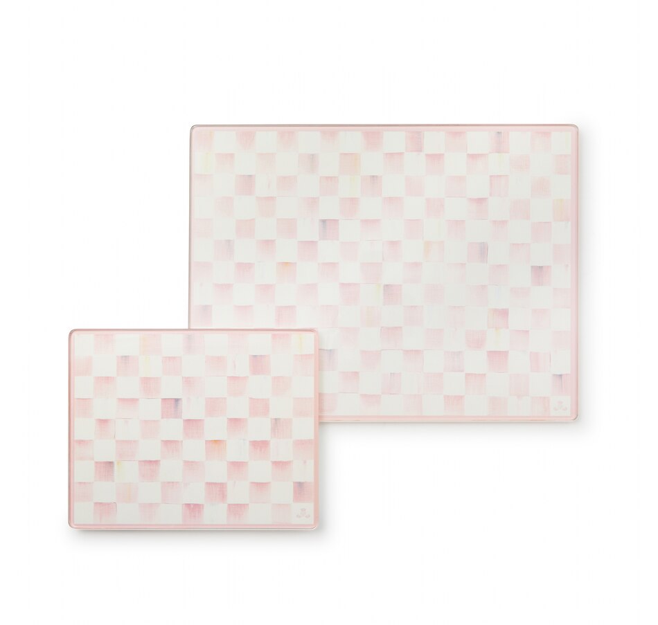 Image 120581_ROSCK.jpg, Product 120-581 / Price $86.00, MacKenzie-Childs Tempered Glass Cutting Board (set of 2) from MacKenzie Childs on TSC.ca's Kitchen department