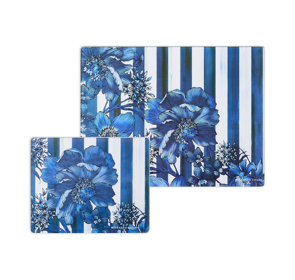 Image 120581_ROYEH.jpg, Product 120-581 / Price $86.00, MacKenzie-Childs Tempered Glass Cutting Board (set of 2) from MacKenzie Childs on TSC.ca's Kitchen department
