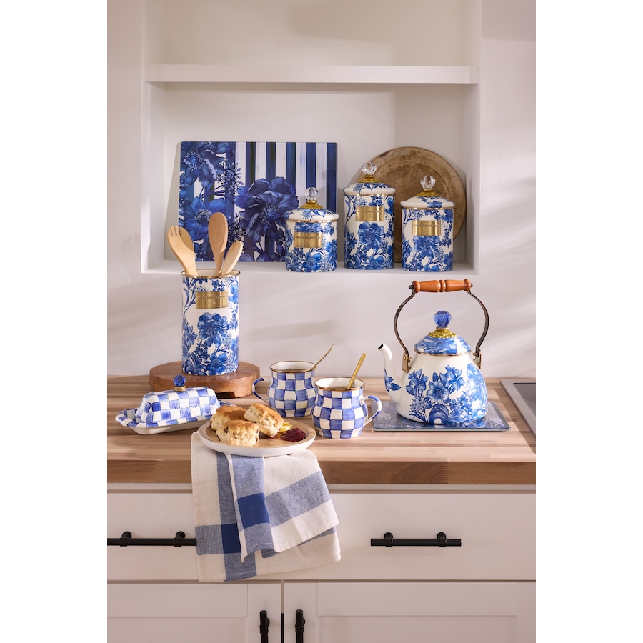 Image 120589_ALTMORE5.jpg, Product 120-589 / Price $470.00, MacKenzie-Childs Hand Decorated Enamel Canisters (set of 3) from MacKenzie Childs on TSC.ca's Kitchen department