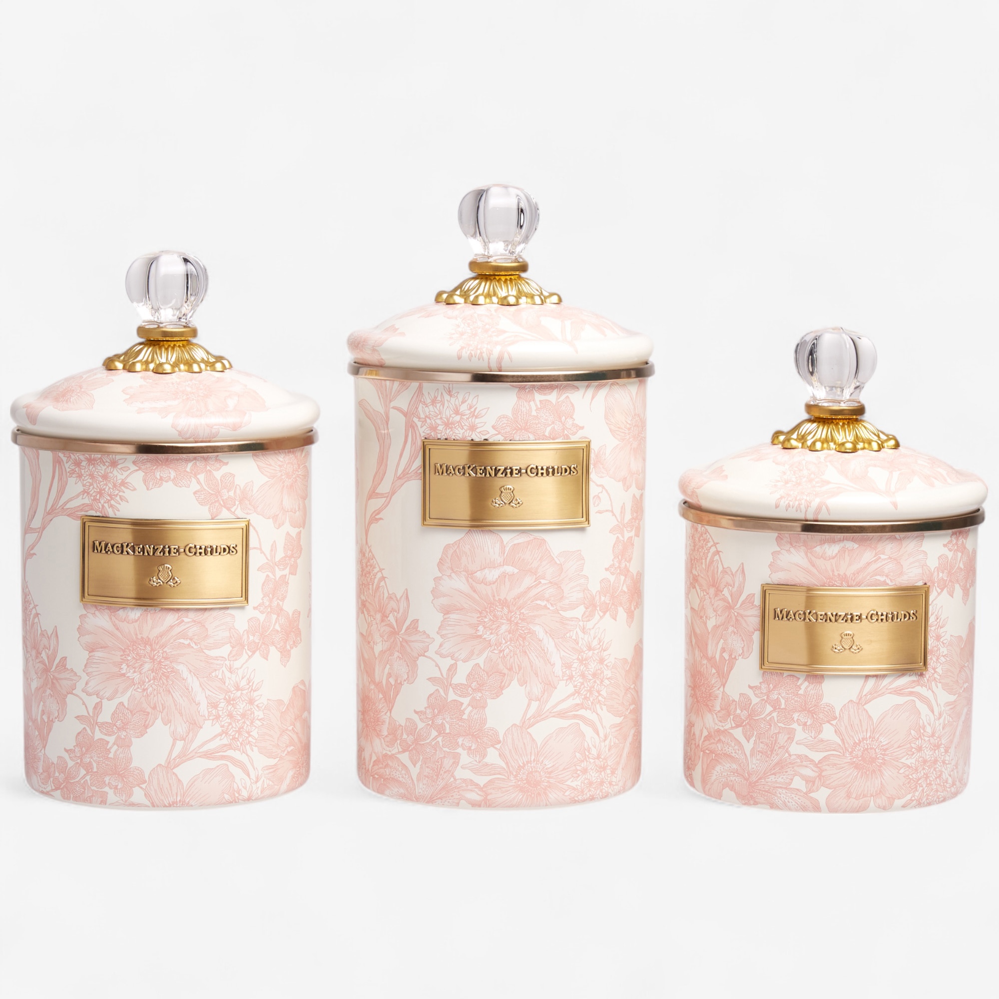 Mackenzie Childs キャンディー　キャニスター MACKENZIE-CHILDS Small Enamel Canister, Kitchen Storage