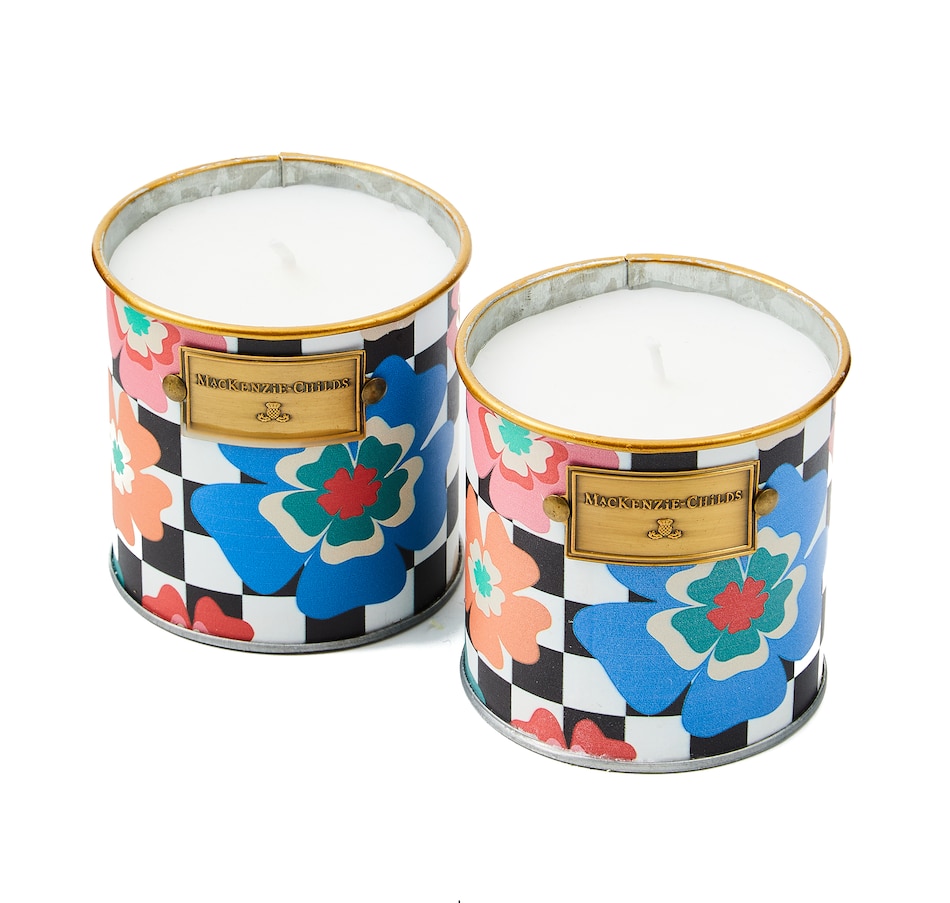 Image 120629.jpg, Product 120-629 / Price $49.88, MacKenzie-Childs Dolce Vita Small Citronella Candles (set of 2) from MacKenzie Childs on TSC.ca's Home & Garden department