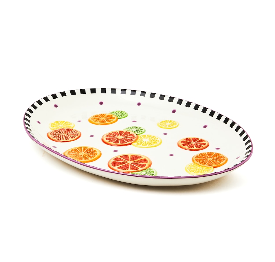 Image 120635.jpg, Product 120-635 / Price $99.88, MacKenzie-Childs Tutti Frutti Platter from MacKenzie Childs on TSC.ca's Kitchen department