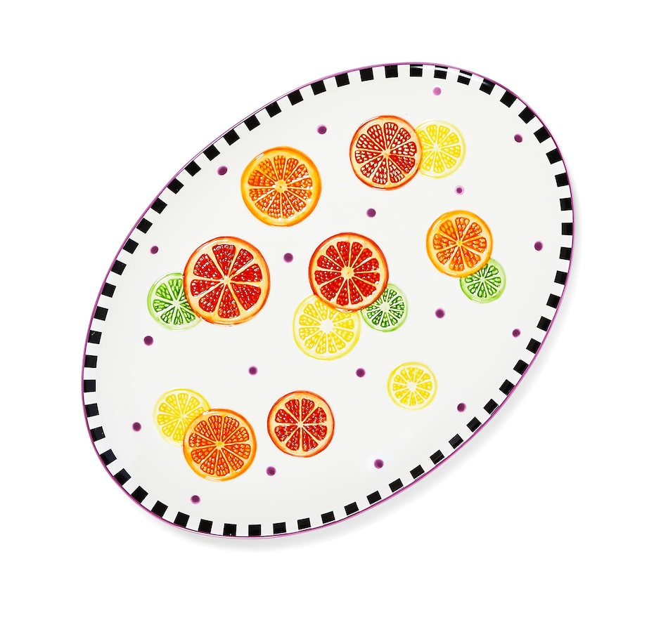 Image 120635_ALTMORE1.jpg, Product 120-635 / Price $99.88, MacKenzie-Childs Tutti Frutti Platter from MacKenzie Childs on TSC.ca's Kitchen department