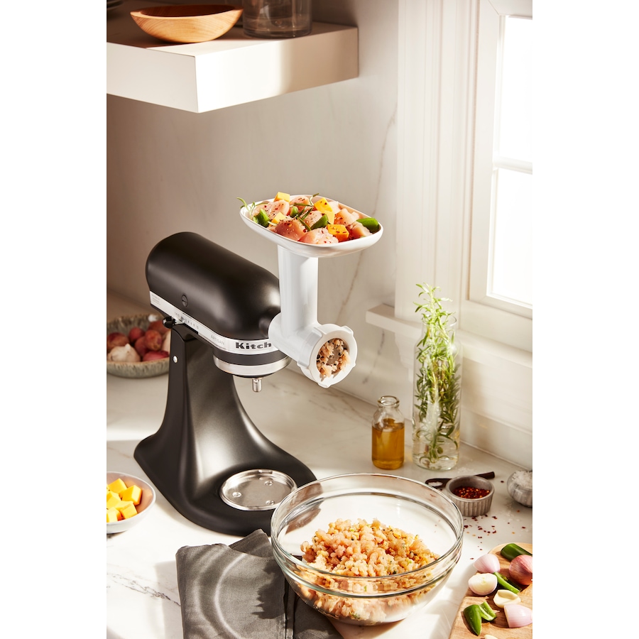 Image 120653_ALTMORE12.jpg, Product 120-653 / Price $169.99, KitchenAid Food Grinder and Fresh Prep Slicer/Shredder Attachment Bundle from KitchenAid on TSC.ca's Kitchen department