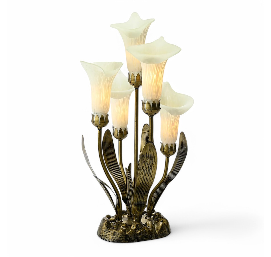 Image 120654_WHT.jpg, Product 120-654 / Price $259.99, Tiffany Style 20" Hand-Blown Glass Calla Lily Lamp from Tiffany Style Lighting on TSC.ca's Home & Garden department