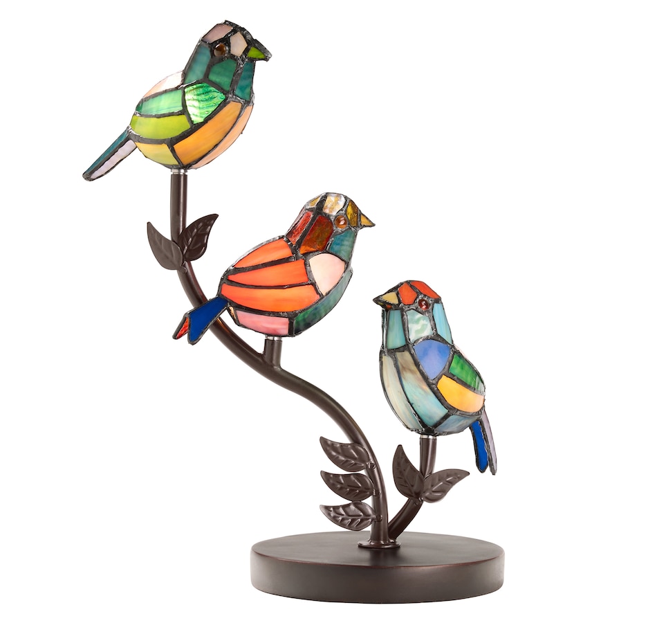 Image 120656.jpg, Product 120-656 / Price $299.99, Tiffany Style Birds on a Branch Accent Lamp from Tiffany Style Lighting on TSC.ca's Home & Garden department