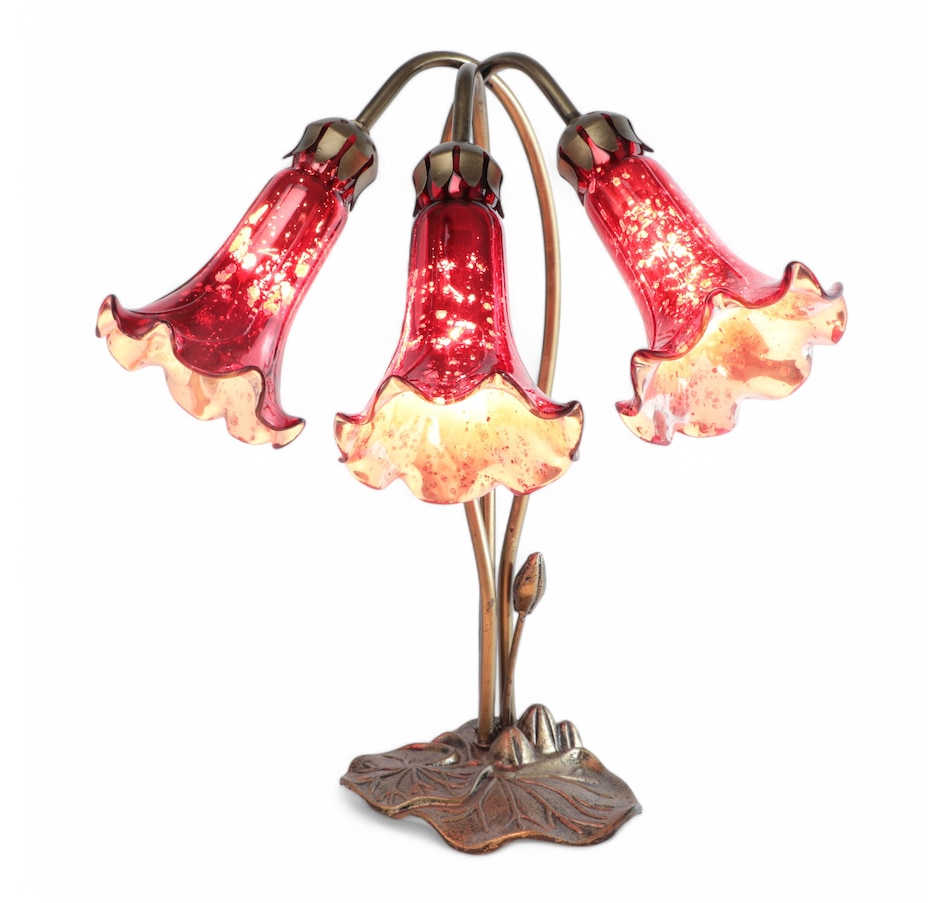 Image 120658.jpg, Product 120-658 / Price $159.99, Tiffany Style Hand-Blown Glass Calla Lily Lamp from Tiffany Style Lighting on TSC.ca's Home & Garden department