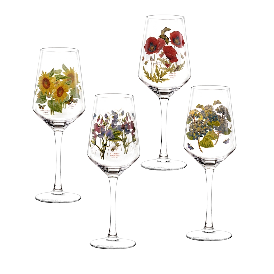 Image 120823.jpg, Product 120-823 / Price $54.99, Portmeirion Botanic Garden Wine Glasses (set of 4) from Portmeirion - Spode on TSC.ca's Kitchen department