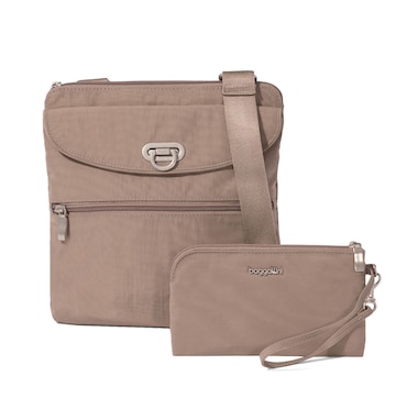 Baggalini Coastal Flip Lock Slim Crossbody