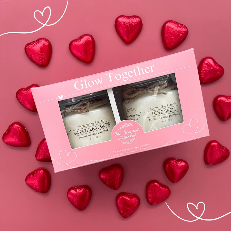 Image 120846.jpg, Product 120-846 / Price $29.88, The Scented Market Love Duo Soy Candles from The Scented Market on TSC.ca's Home & Garden department
