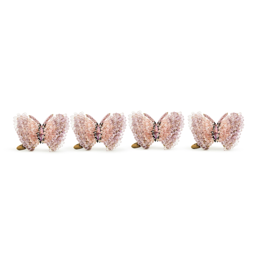 Image 120848_ALTMORE1.jpg, Product 120-848 / Price $68.33, MacKenzie-Childs Pink Butterfly Napkin Rings (set of 4) from MacKenzie Childs on TSC.ca's Kitchen department