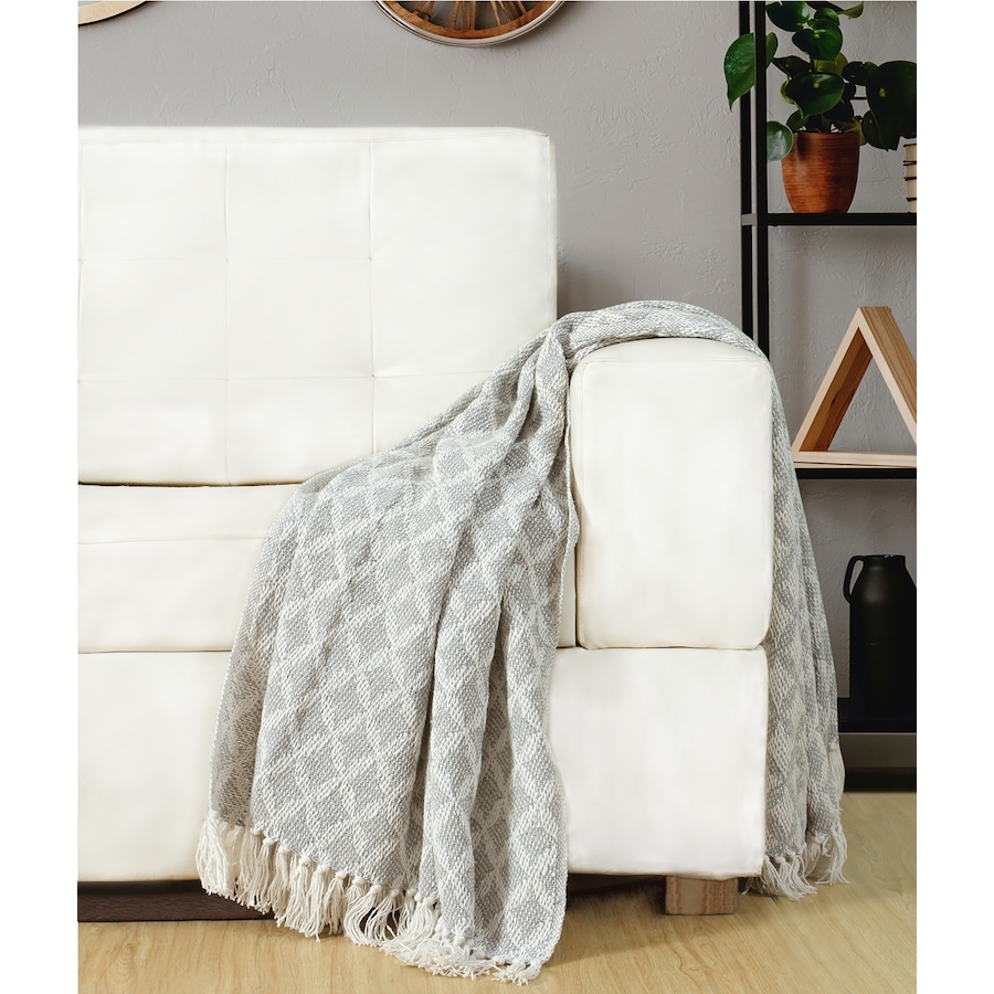 Image 120857_SIL.jpg, Product 120-857 / Price $16.88, Home Suite Cotton Poly Ogee Throw from Home Suite on TSC.ca's Home & Garden department