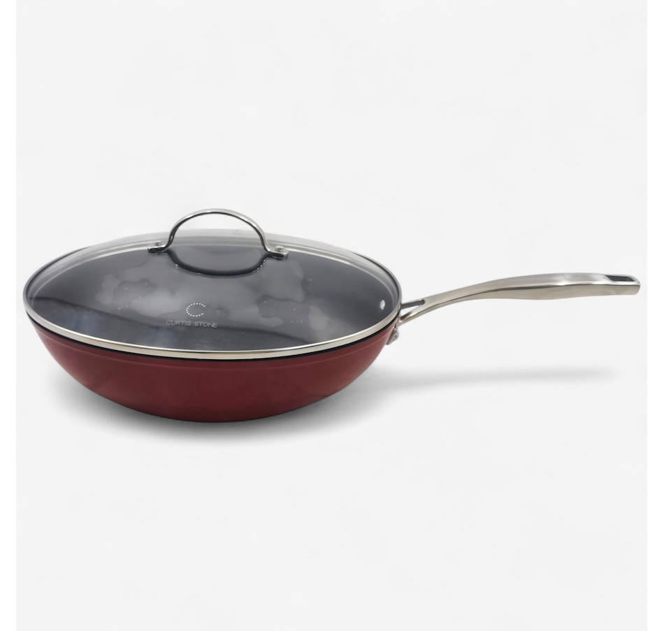 Image 120861_RED.jpg, Product 120-861 / Price $69.99, Curtis Stone Oval Wok from Curtis Stone on TSC.ca's Kitchen department