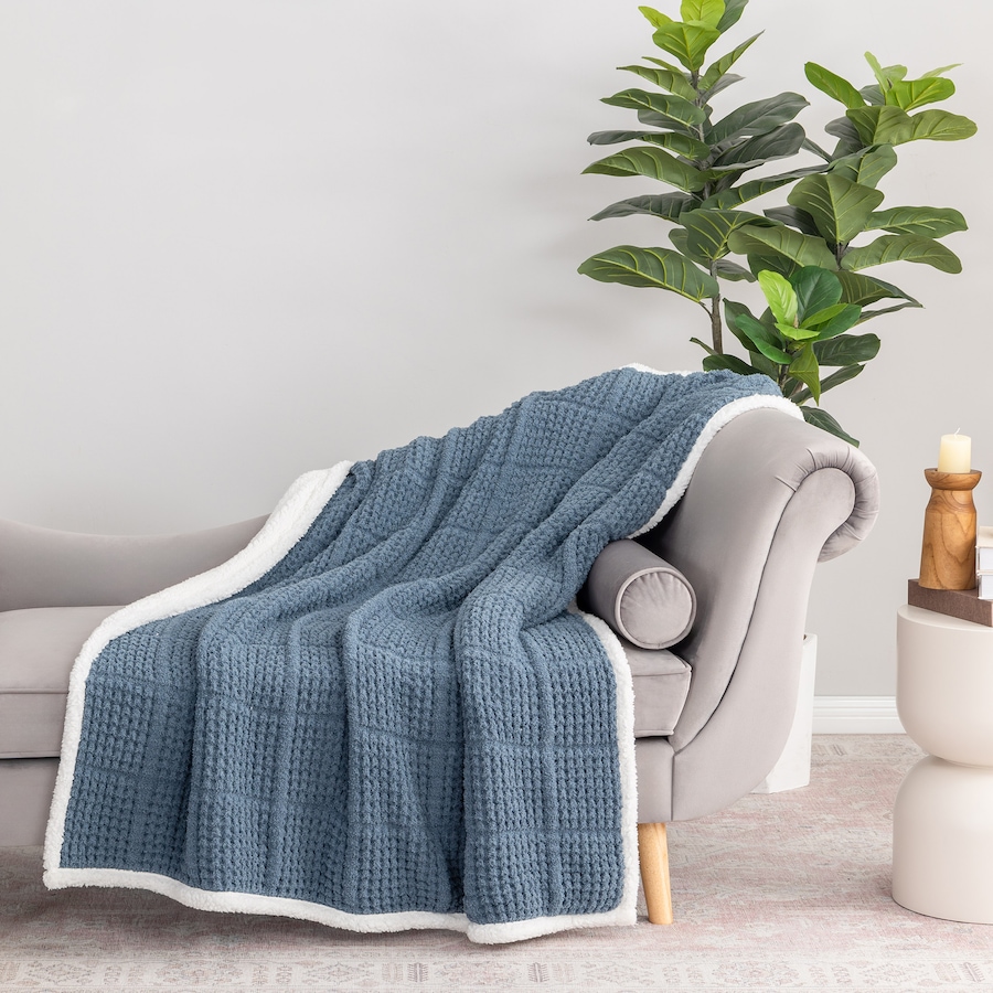 Image 120865_ALTMORE14.jpg, Product 120-865 / Price $28.88, Berkshire Window Pane Waffle Knit Throw from Berkshire on TSC.ca's Home & Garden department