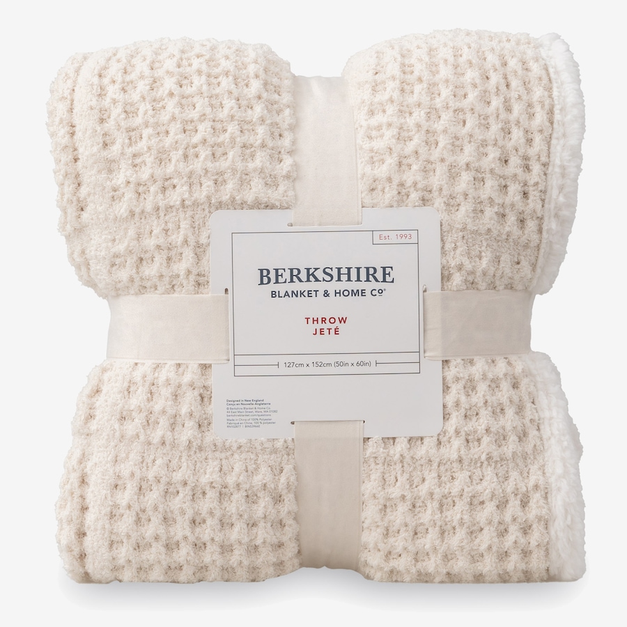 Image 120865_IVR.jpg, Product 120-865 / Price $28.88, Berkshire Window Pane Waffle Knit Throw from Berkshire on TSC.ca's Home & Garden department