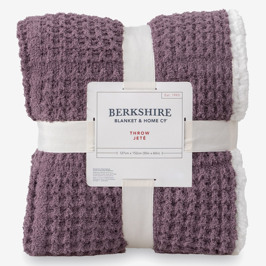 Image 120865_PLM.jpg, Product 120-865 / Price $28.88, Berkshire Window Pane Waffle Knit Throw from Berkshire on TSC.ca's Home & Garden department