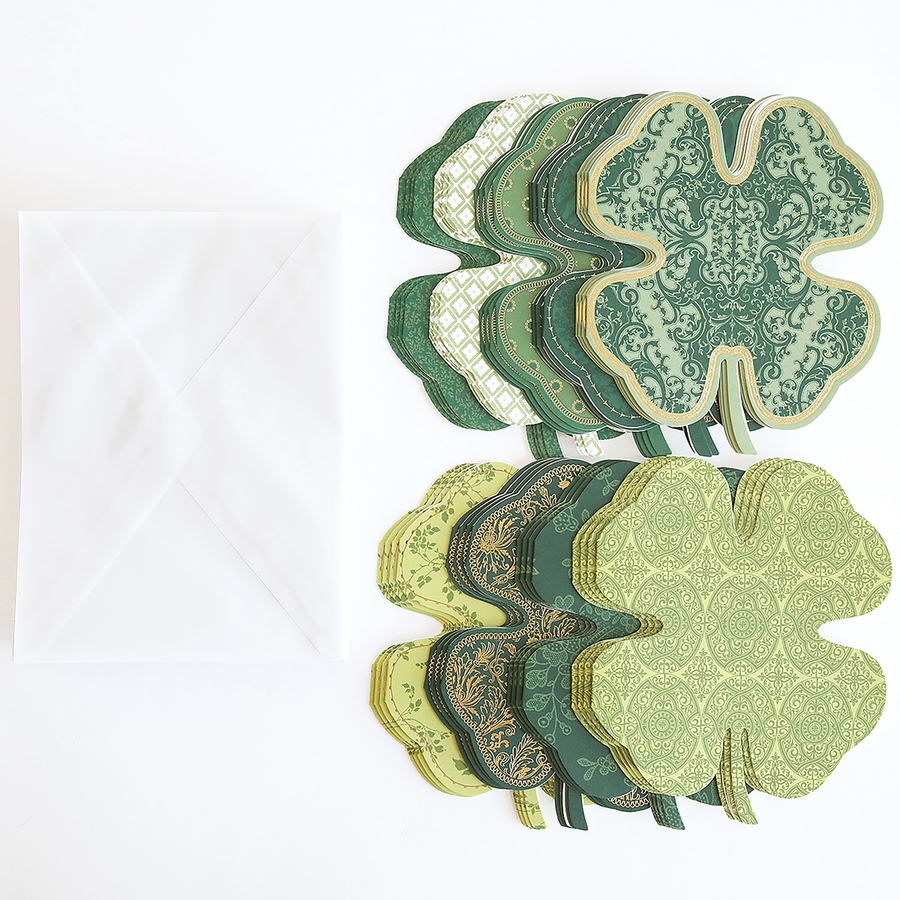 Image 120890_ALTMORE2.jpg, Product 120-890 / Price $59.99, Anna Griffin Shamrock-Shaped Cards and Envelopes from Anna Griffin on TSC.ca's Home & Garden department