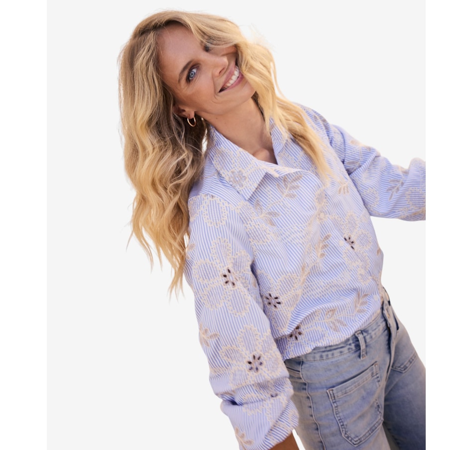 Image 120922_ALTMORE3.jpg, Product 120-922 / Price $79.88, Tramontana Flower Embroidery Blouse from Tramontana on TSC.ca's Fashion department
