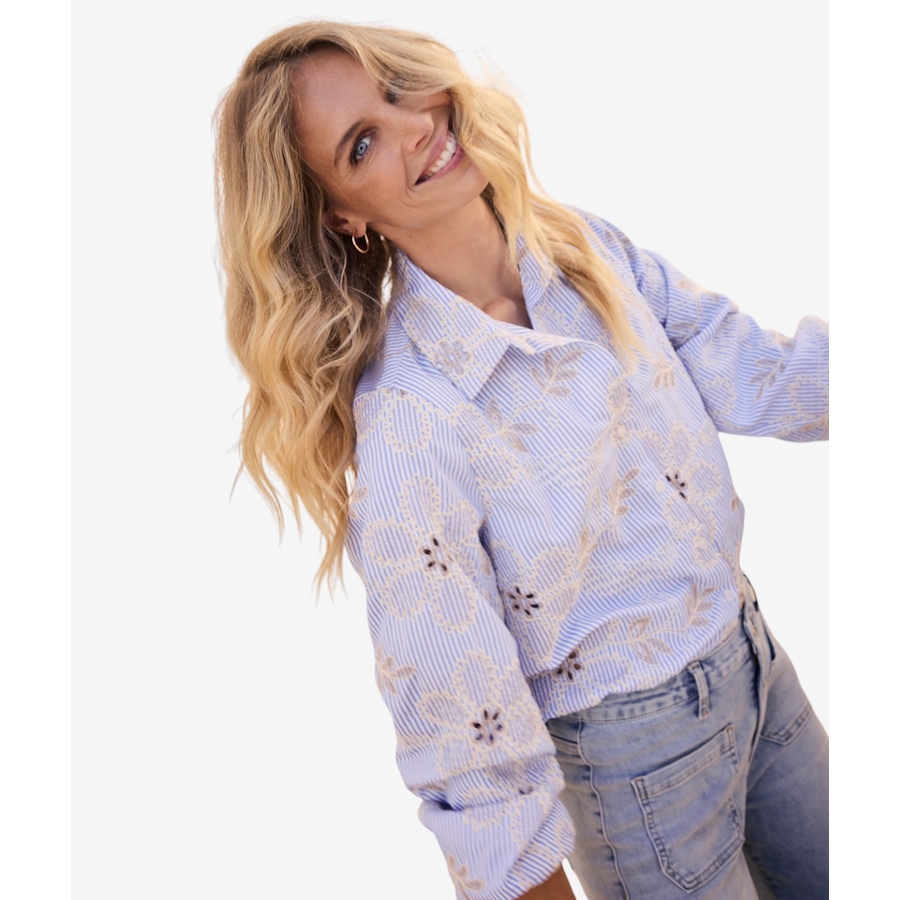Image 120922_ALTMORE3.jpg, Product 120-922 / Price $79.88, Tramontana Flower Embroidery Blouse from Tramontana on TSC.ca's Fashion department