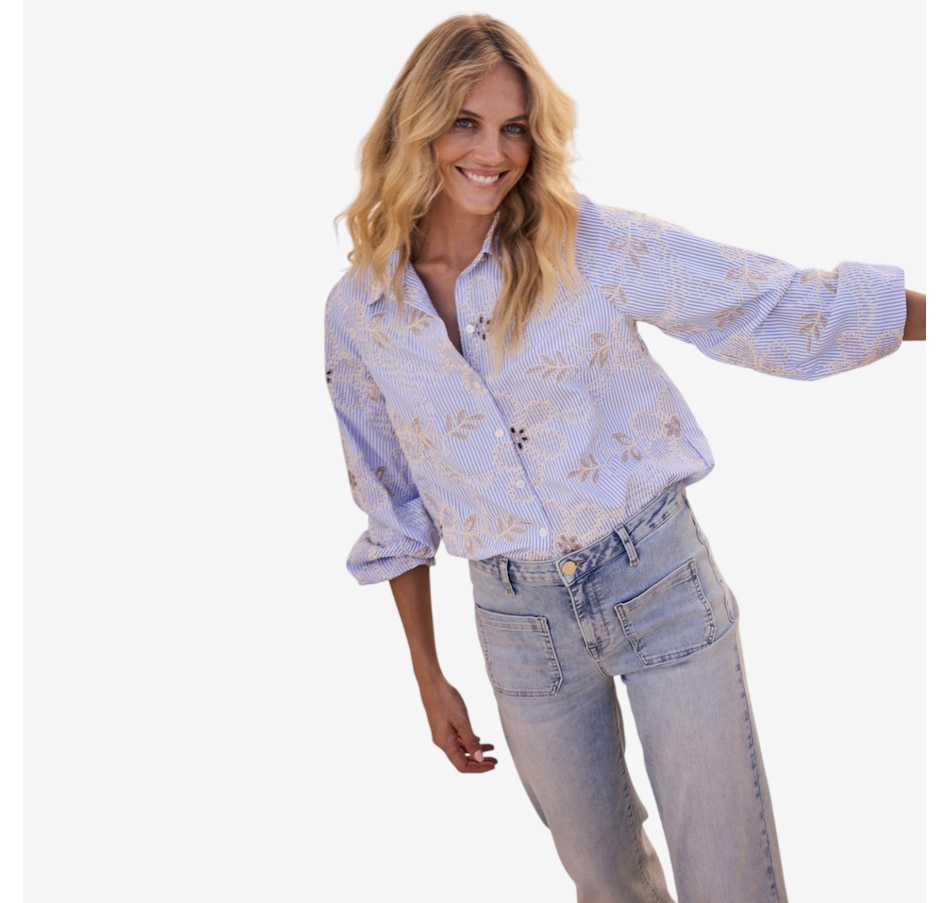 Image 120922_ALTMORE6.jpg, Product 120-922 / Price $79.88, Tramontana Flower Embroidery Blouse from Tramontana on TSC.ca's Fashion department