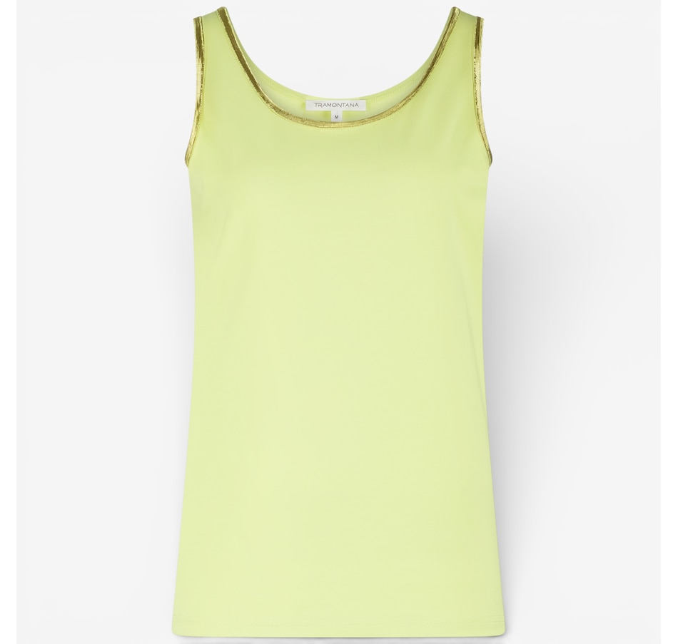 Image 120933_ALTMORE3.jpg, Product 120-933 / Price $64.00, Tramontana Lurex Tape Singlet Tank from Tramontana on TSC.ca's Fashion department