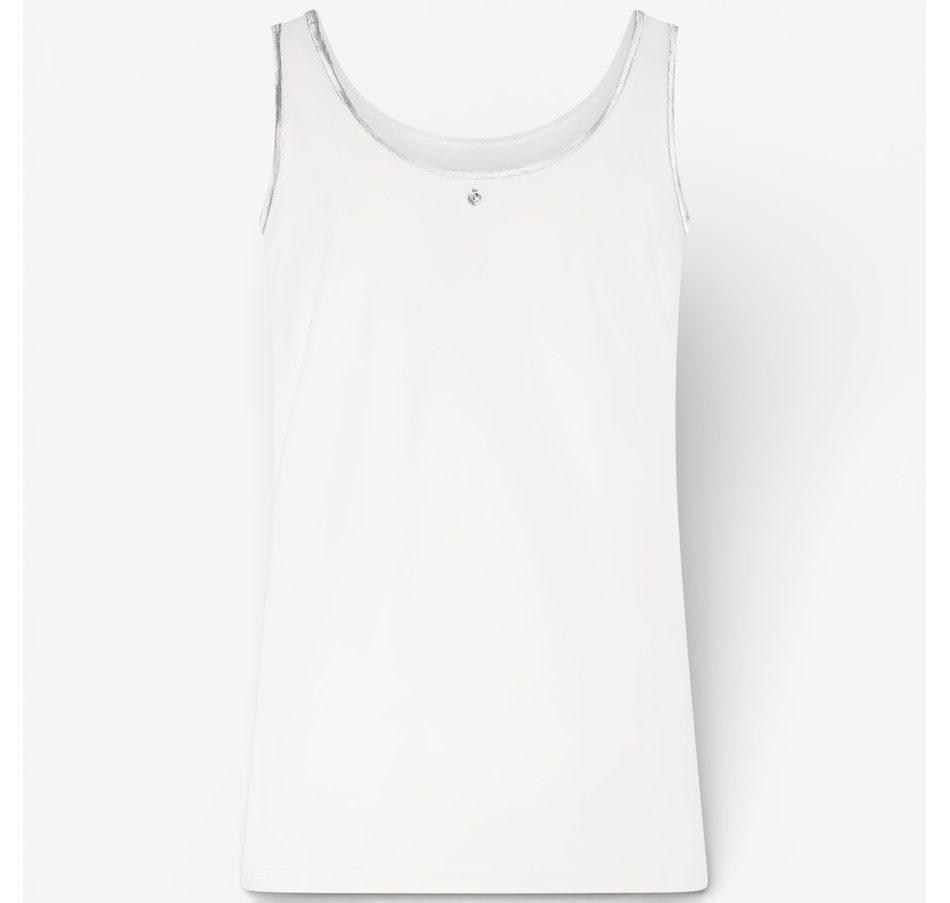 Image 120933_ALTMORE4.jpg, Product 120-933 / Price $64.00, Tramontana Lurex Tape Singlet Tank from Tramontana on TSC.ca's Fashion department