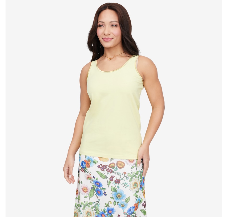 Image 120933_CEL.jpg, Product 120-933 / Price $64.00, Tramontana Lurex Tape Singlet Tank from Tramontana on TSC.ca's Fashion department