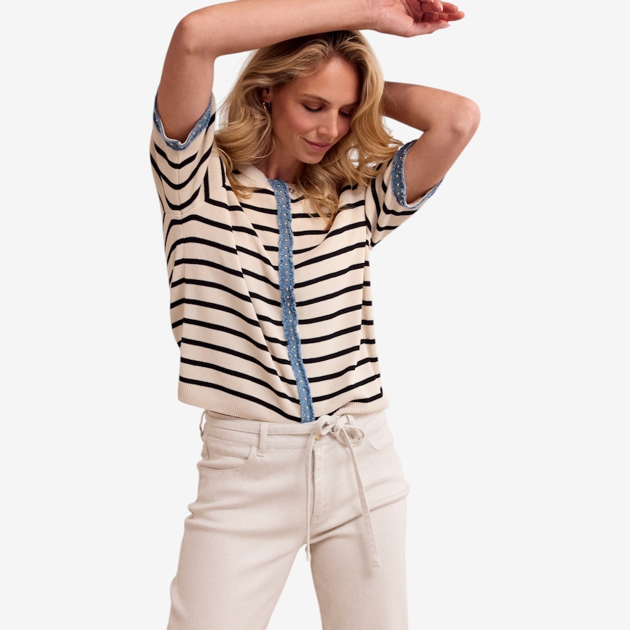 Image 120938_ALTMORE4.jpg, Product 120-938 / Price $79.88, Tramontana Denim Placket Cardigan from Tramontana on TSC.ca's Fashion department