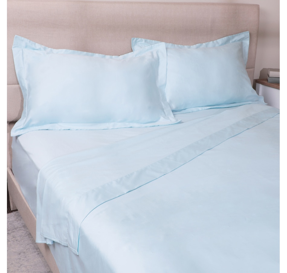 Image 120947_BLU.jpg, Product 120-947 / Price $169.99 - $199.99, Kort & Co. Cotton Sateen Sheet Set from Kort & Co on TSC.ca's Home & Garden department