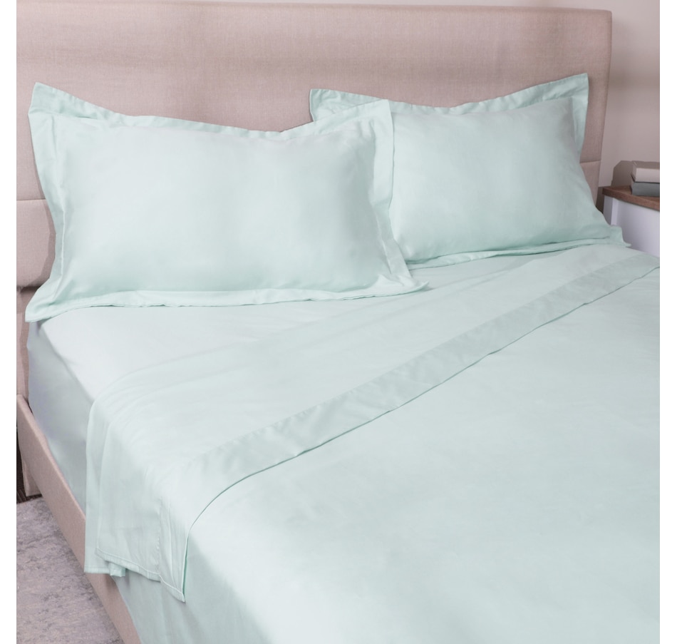 Image 120947_GRN.jpg, Product 120-947 / Price $169.99 - $199.99, Kort & Co. Cotton Sateen Sheet Set from Kort & Co on TSC.ca's Home & Garden department