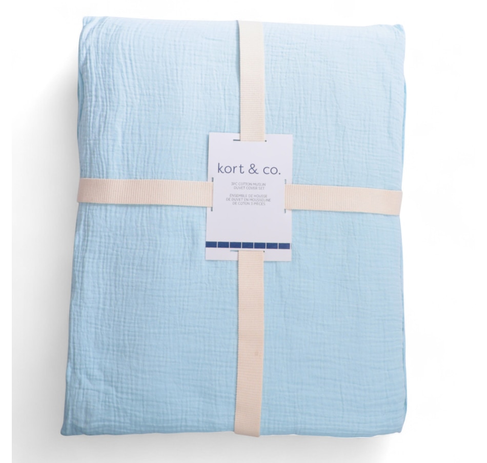 Image 120948_ALTMORE1.jpg, Product 120-948 / Price $229.99 - $249.99, Kort & Co. Cotton Muslin Duvet Cover from Kort & Co on TSC.ca's Home & Garden department