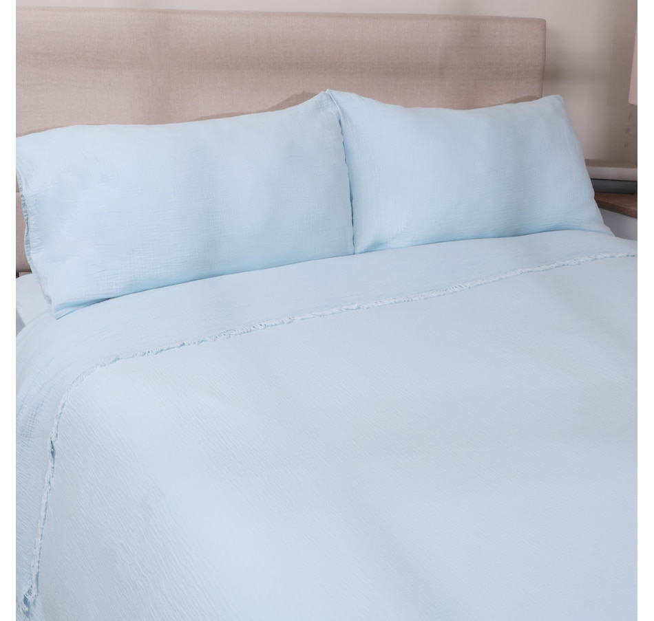 Image 120949_BLU.jpg, Product 120-949 / Price $159.99 - $169.99, Kort & Co. Cotton Muslin Coverlet from Kort & Co on TSC.ca's Home & Garden department