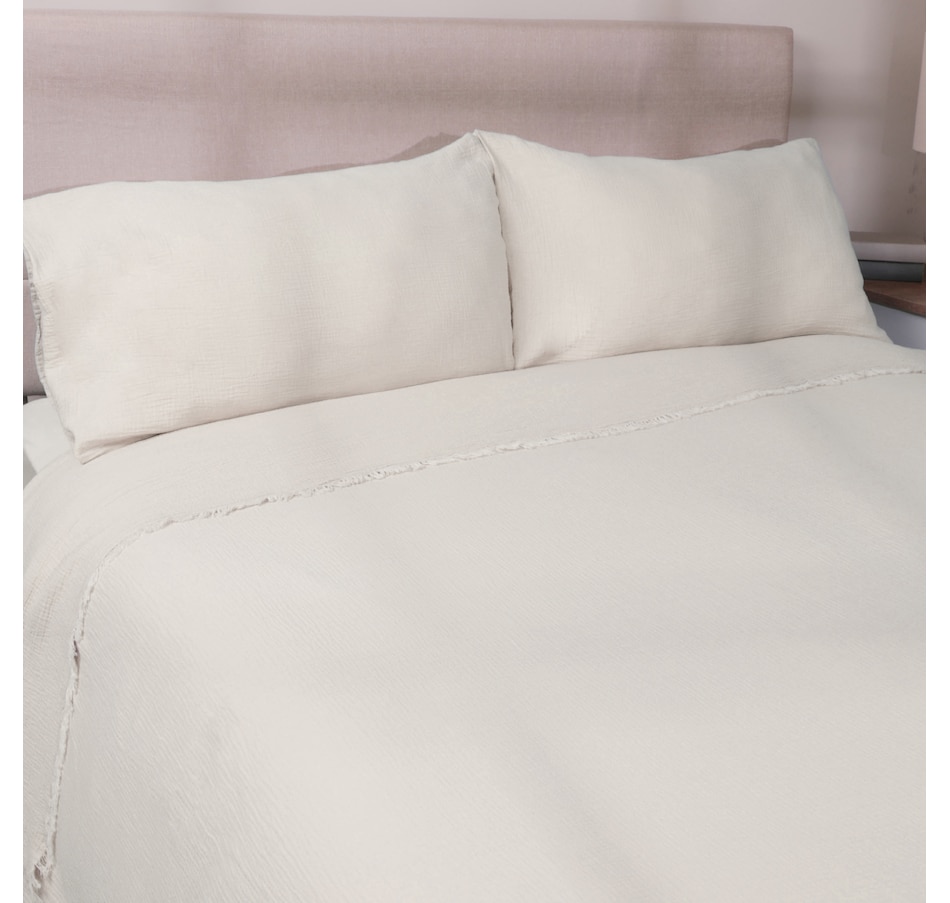 Image 120949_CRM.jpg, Product 120-949 / Price $159.99 - $169.99, Kort & Co. Cotton Muslin Coverlet from Kort & Co on TSC.ca's Home & Garden department