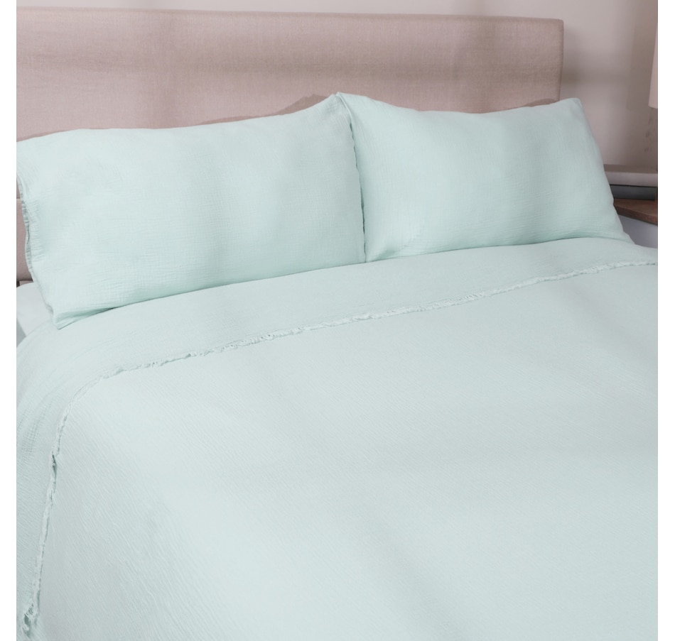 Image 120949_GRN.jpg, Product 120-949 / Price $159.99 - $169.99, Kort & Co. Cotton Muslin Coverlet from Kort & Co on TSC.ca's Home & Garden department