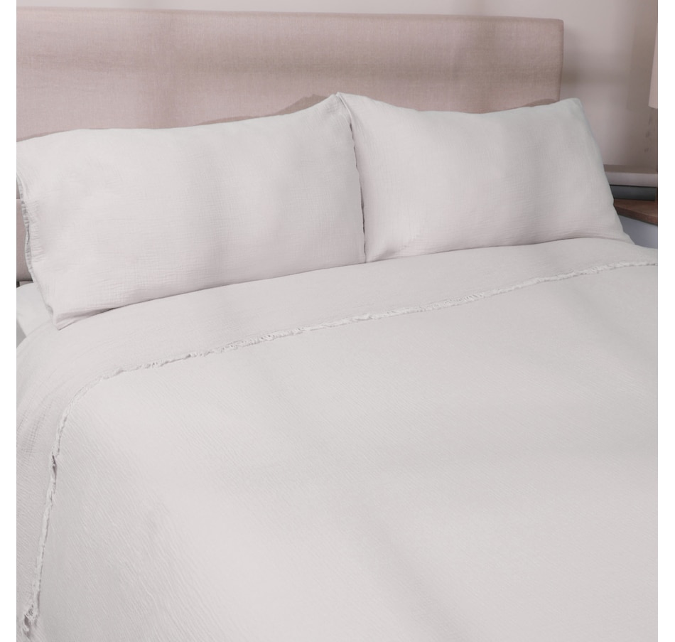Image 120949_GRY.jpg, Product 120-949 / Price $159.99 - $169.99, Kort & Co. Cotton Muslin Coverlet from Kort & Co on TSC.ca's Home & Garden department