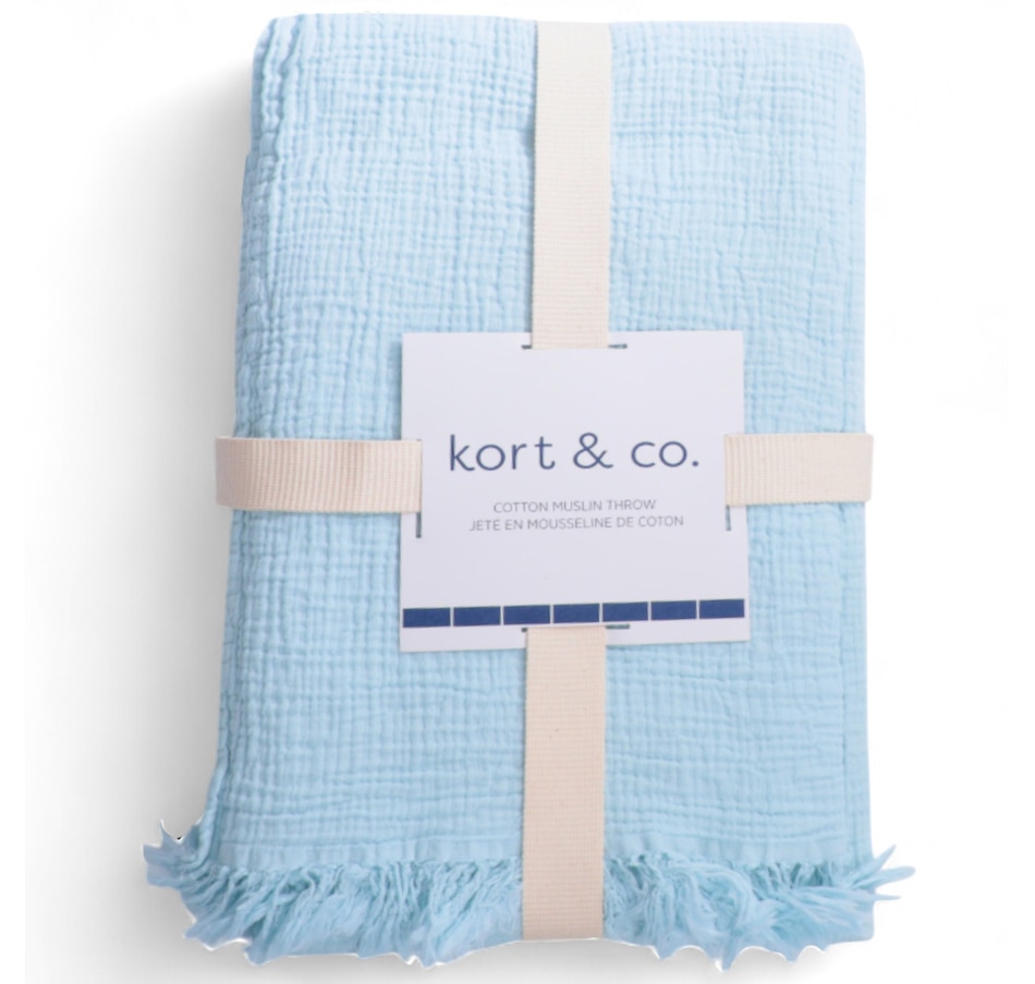 Image 120950_ALTMORE1.jpg, Product 120-950 / Price $49.99, Kort & Co. Cotton Muslin Throw from Kort & Co on TSC.ca's Home & Garden department