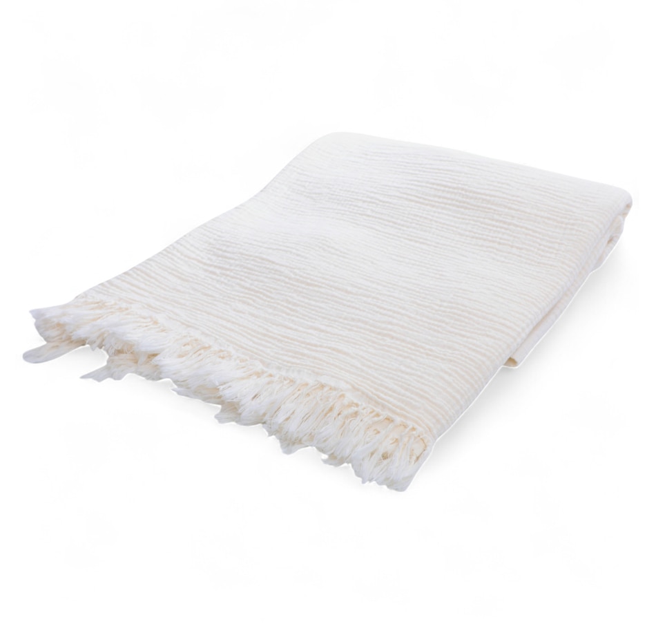 Image 120950_CRM.jpg, Product 120-950 / Price $49.99, Kort & Co. Cotton Muslin Throw from Kort & Co on TSC.ca's Home & Garden department
