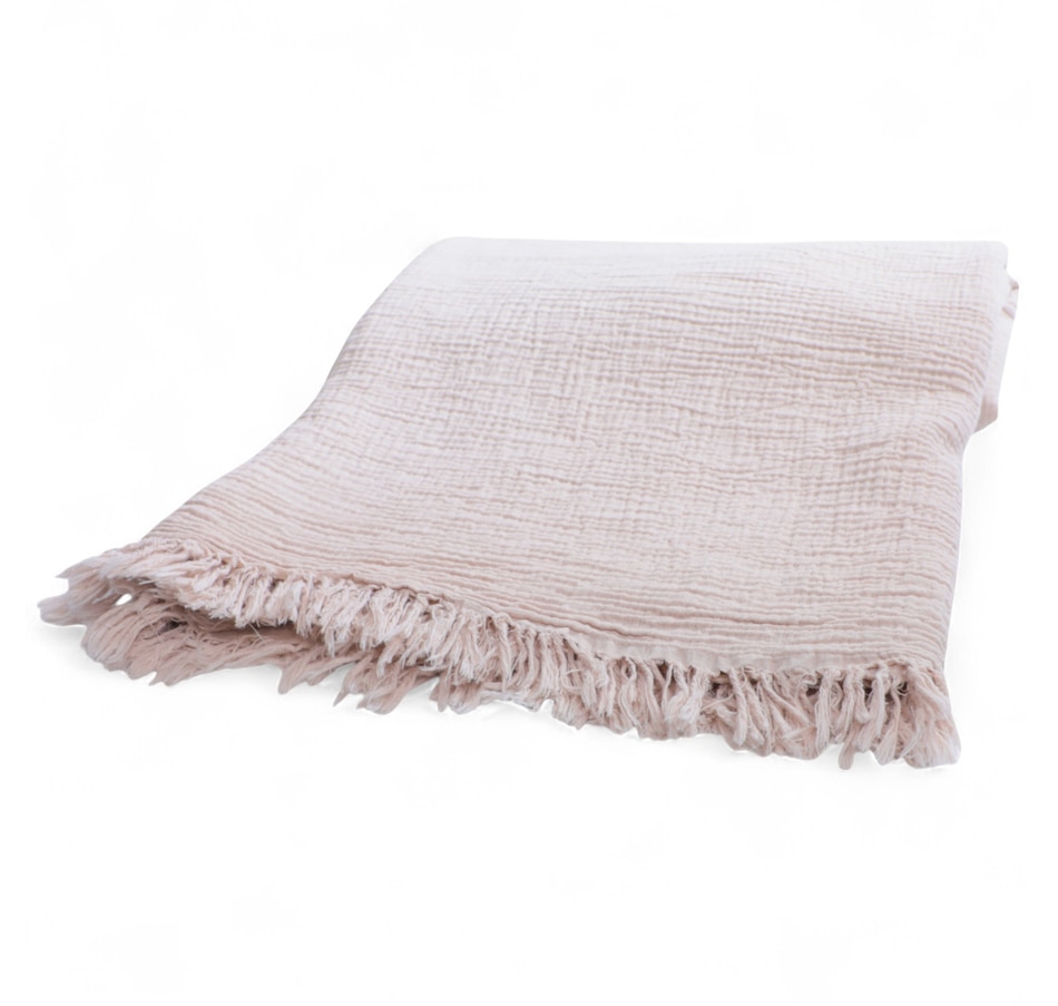 Image 120950_GRY.jpg, Product 120-950 / Price $49.99, Kort & Co. Cotton Muslin Throw from Kort & Co on TSC.ca's Home & Garden department