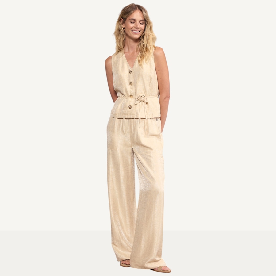 Image 120972_PEB.jpg, Product 120-972 / Price $74.88, Tramontana Shimmer Wide Leg Trousers from Tramontana on TSC.ca's Fashion department