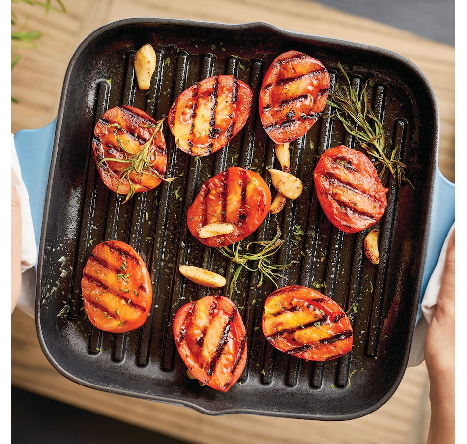 Image 120989_ALTMORE1.jpg, Product 120-989 / Price $89.99, KitchenAid 11" Enamelled Cast Iron Grill Pan from KitchenAid on TSC.ca's Kitchen department