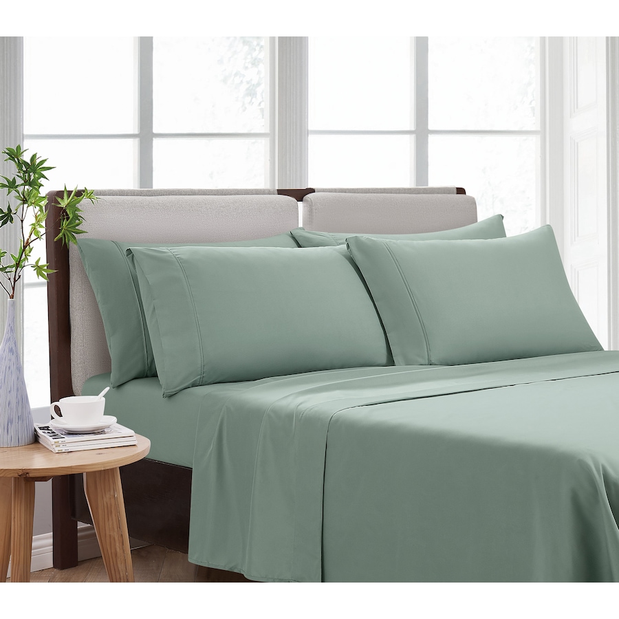 Image 120996_GRN.jpg, Product 120-996 / Price $19.33 - $34.33, Cannon Home Microfibre 6-Piece Solid Sheet Set from Cannon Home on TSC.ca's Home & Garden department
